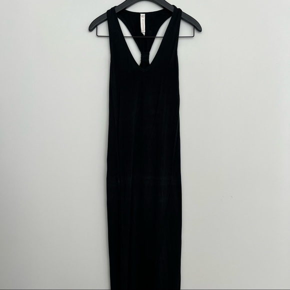 ARITZIA Community Black Racerback Fitted Maxi Dress - Size Small - Picture 1 of 4